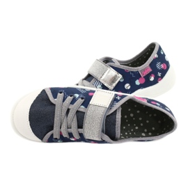 Chaussures pour enfants Befado 251Y149 bleu marin rose argent gris 5