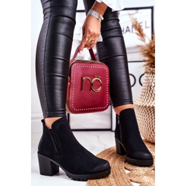 S.Barski Bottes À Talons Pour Femmes Warm Black Veronica noir 2
