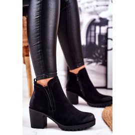 S.Barski Bottes À Talons Pour Femmes Warm Black Veronica noir 1