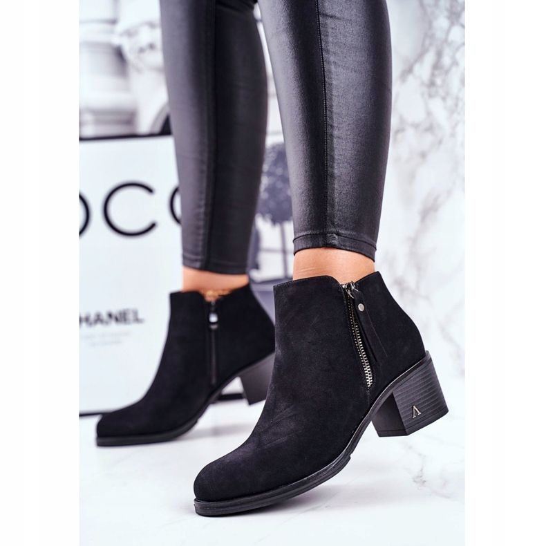 S.Barski Bottines à Talons Femme Warm Noir Blanche le noir 2 S.Barski Bottines à Talons Femme Warm Noir Blanche le noir 2