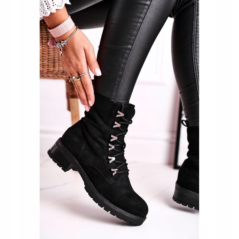 Bottes de travail noires Livy pour femmes le noir 1