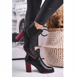 Bottes Pour Femmes À Talons Hauts Sergio Leone Noir BT538 1