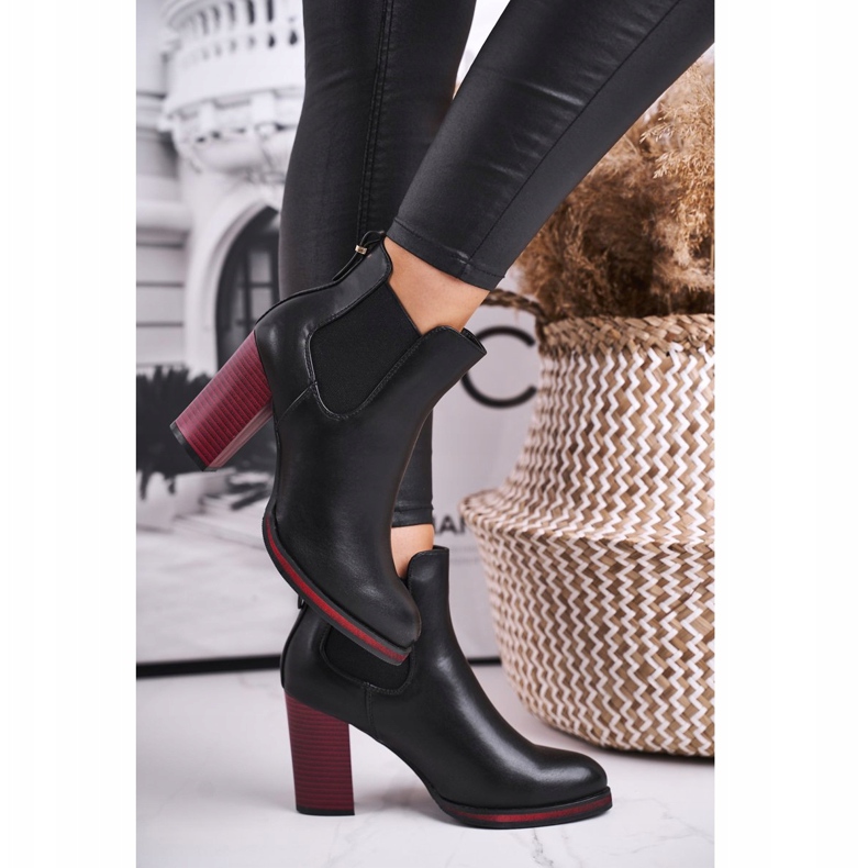 Bottes Pour Femmes À Talons Hauts Sergio Leone Noir BT538 1