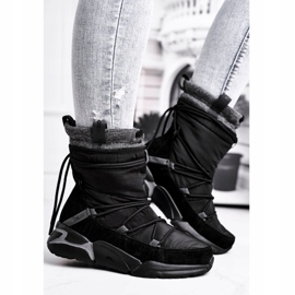 Bottes de neige pour femmes Big Star Black GG274628 noir 1