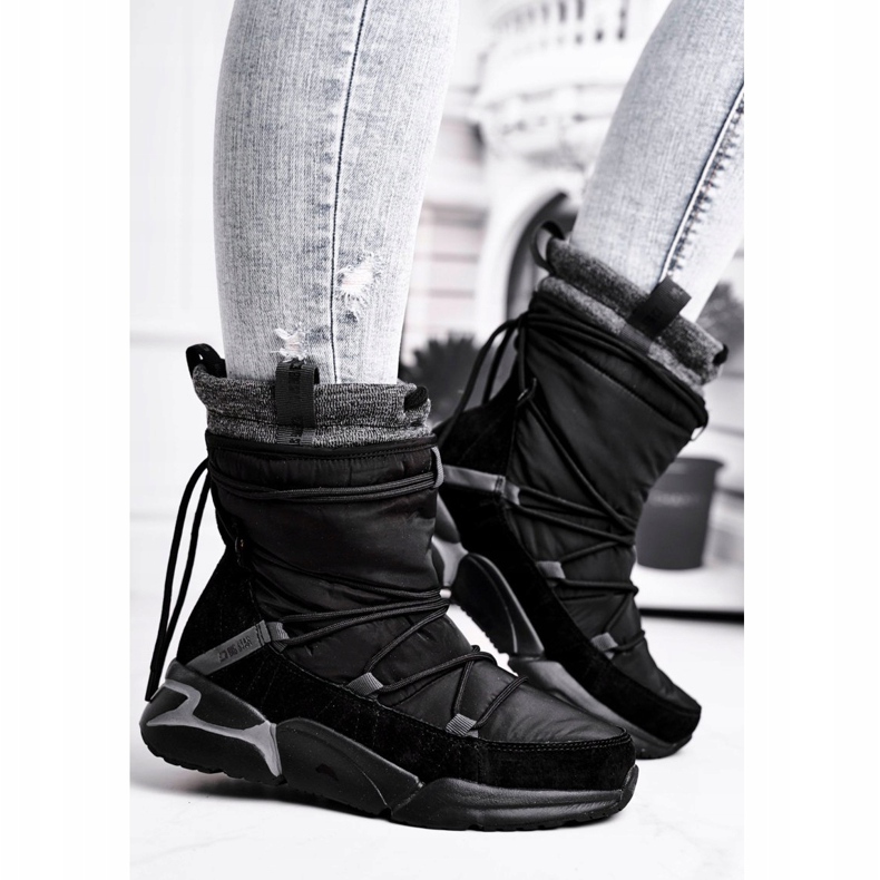 Bottes de neige pour femmes Big Star Black GG274628 noir 1