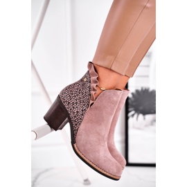 Bottines Femme à Talon Cuir Printemps Maciejka Beige 04833-04 1 Bottines Femme à Talon Cuir Printemps Maciejka Beige 04833-04 1