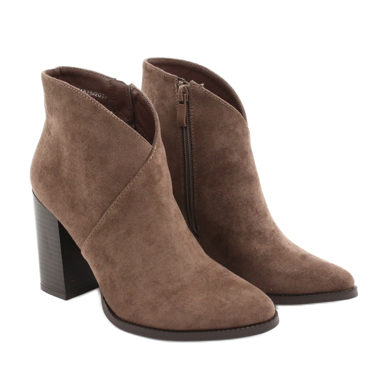 Bottes sur le poteau Taupe Filippo DBT1575 / 21 TP brun 4