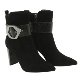 Caprice Bottes en cuir noir avec une boucle 25317-25 025 4