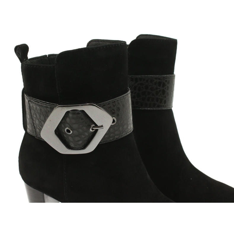 Caprice Bottes en cuir noir avec une boucle 25317-25 025 5