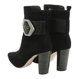 Caprice Bottes en cuir noir avec une boucle 25317-25 025 3