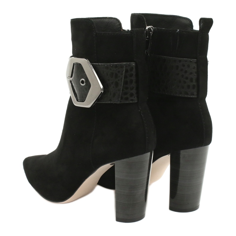 Caprice Bottes en cuir noir avec une boucle 25317-25 025 le noir 3