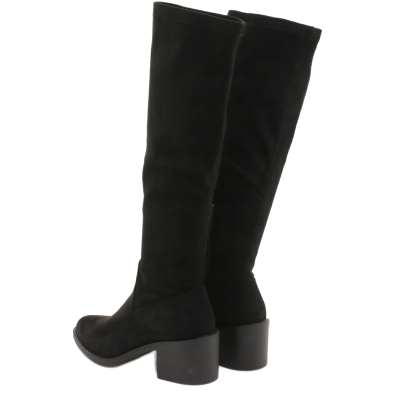 Filippo Bottes hautes en daim DKZ1585 / 20 BK le noir 2