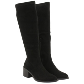 Filippo Bottes hautes en daim DKZ1585 / 20 BK noir 3