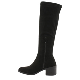 Filippo Bottes hautes en daim DKZ1585 / 20 BK le noir 1