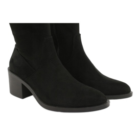 Filippo Bottes hautes en daim DKZ1585 / 20 BK noir 4