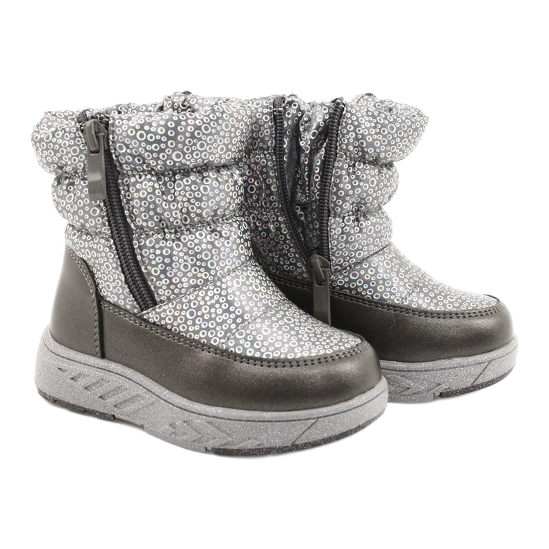 Evento Bottes d'hiver Neo Holo Miss argent gris 3