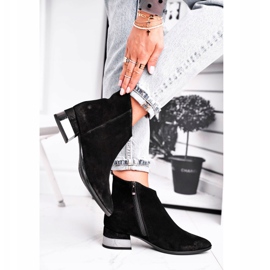 Bottes Chaudes En Cuir Pour Femmes Laura Messi Noir 2207 2