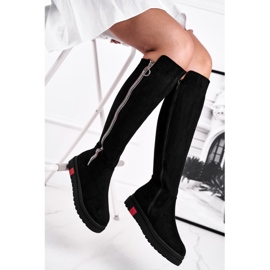 SEA Bottes en daim noires Melbro pour femmes le noir 3