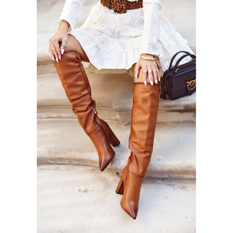 SEA Bottines à Talons Femme Warm Camel Vellma brun 1 SEA Bottines à Talons Femme Warm Camel Vellma brun 1