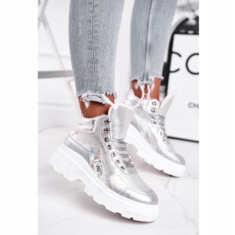 PS1 Chaussures de sport pour femmes Warmed Silver Davan argent 2 PS1 Chaussures de sport pour femmes Warmed Silver Davan argent 2