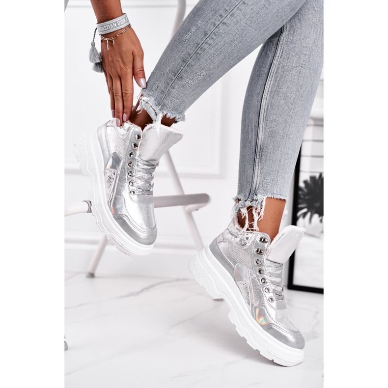 PS1 Chaussures de sport pour femmes Warmed Silver Davan argent 1