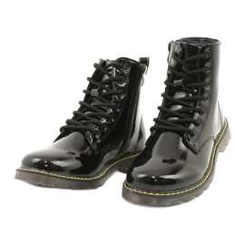 Bottes en cuir verni noir Evento 20DZ23-3216 Marita 4