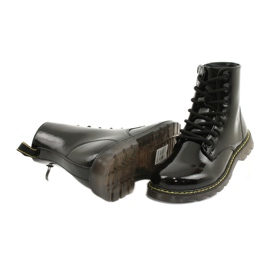 Bottes en cuir verni noir Evento 20DZ23-3216 Marita le noir 5