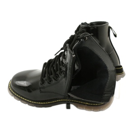 Bottes en cuir verni noir Evento 20DZ23-3216 Marita 6