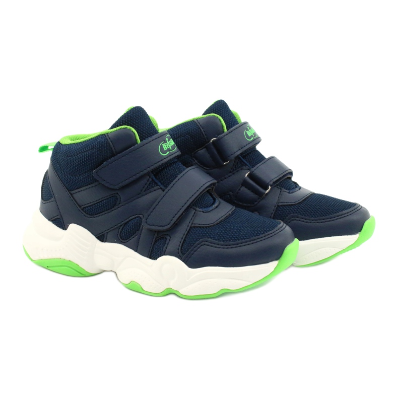 Chaussures enfant Befado 516X049 bleu marine vert 5