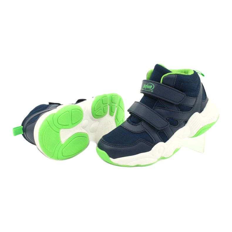 Chaussures pour enfants Befado 516Y049 bleu marine vert 3