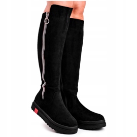 SEA Bottes en daim noires Melbro pour femmes le noir 5