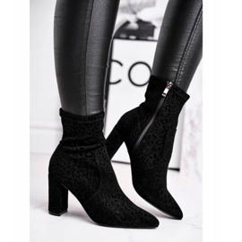 S.Barski Bottes À Talons Femme Centki Black Panther le noir 2