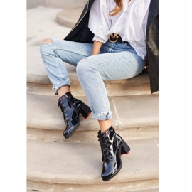 S.Barski Bottines Femme Talon Laqué Noir Do It Better le noir 5