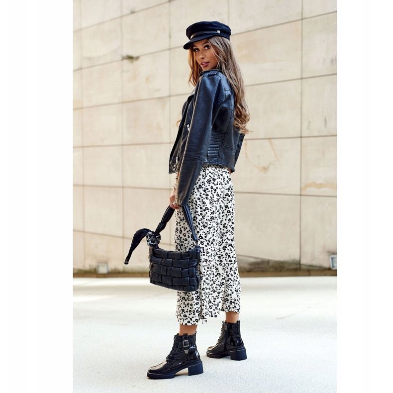 S.Barski Bottines Femme Laquées Noir Drive Me Crazy 1