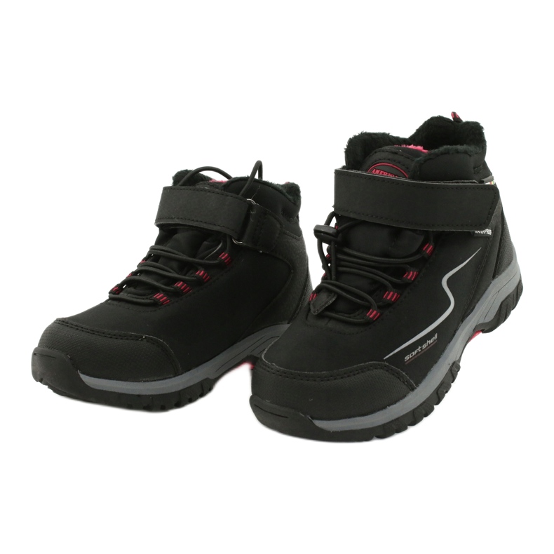 Chaussures de sport softshell avec membrane American Club HL38/20 le noir rouge 2 Chaussures de sport softshell avec membrane American Club HL38/20 le noir rouge 2