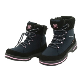 American Club Bottes Softhell avec membrane SN03 / 20 noir bleu marine rose 2