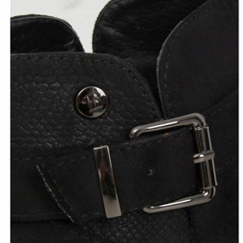 Noir CM-8M5 Bottines noires à semelles hautes 1