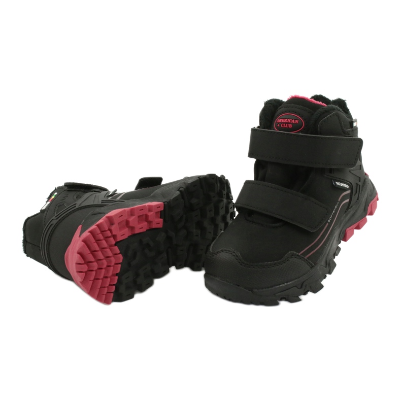 American Club Boots softshell à membrane noir rouge 3