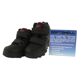 American Club Boots softshell à membrane noir rouge 4