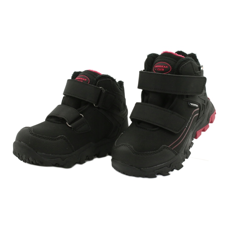 American Club Boots softshell à membrane noir rouge 2