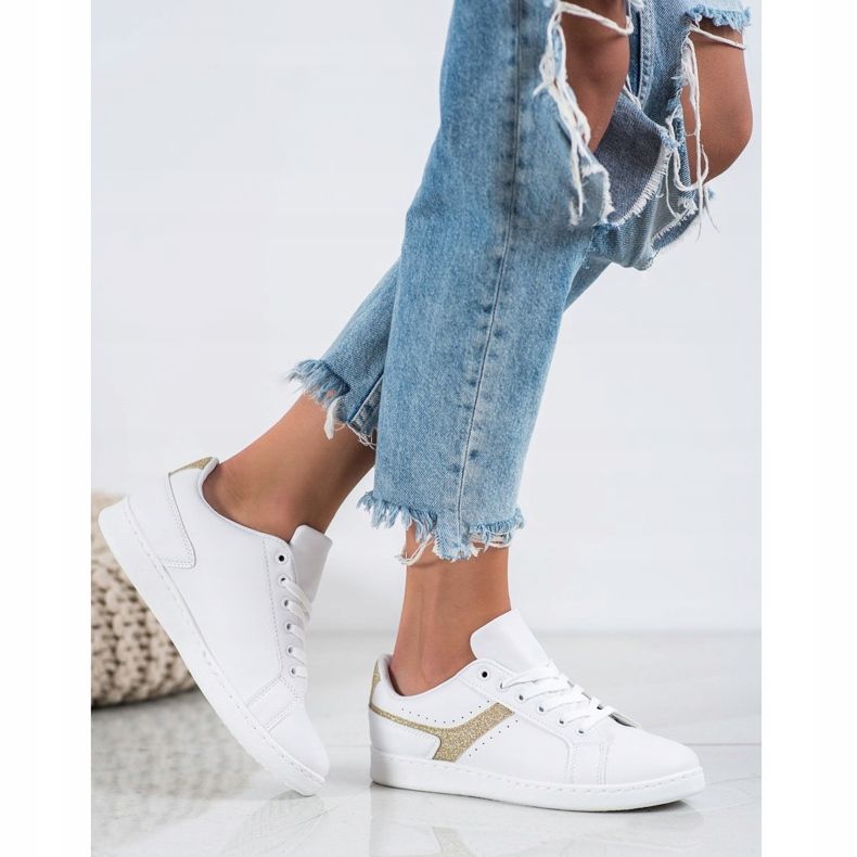 SHELOVET Chaussures de sport à la mode blanche 1