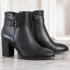 Sergio Leone Bottines classiques à talons hauts le noir 3