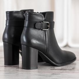Sergio Leone Bottines classiques à talons hauts le noir 4
