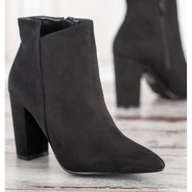 SHELOVET Bottes élégantes en Spitz noir 1