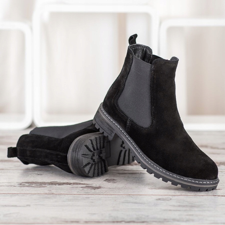 Filippo Bottines chelsea en cuir le noir 2 Filippo Bottines chelsea en cuir le noir 2