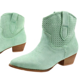 Bottes de cowboy vertes de Raithea 1