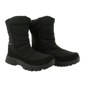 American Club Bottes avec une membrane isolée avec de la polaire noir 4