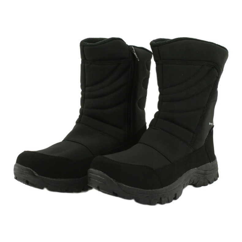 American Club Bottes avec une membrane isolée avec de la polaire le noir 2