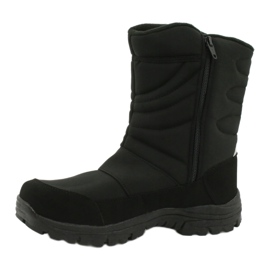 American Club Bottes avec une membrane isolée avec de la polaire noir 1