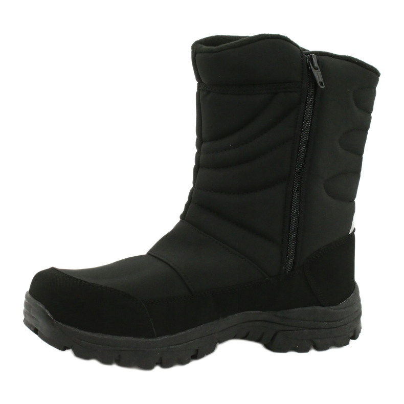 American Club Bottes avec une membrane isolée avec de la polaire le noir 1